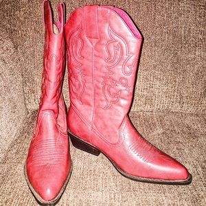 Only Worn Once! Red CowgIrl Boots